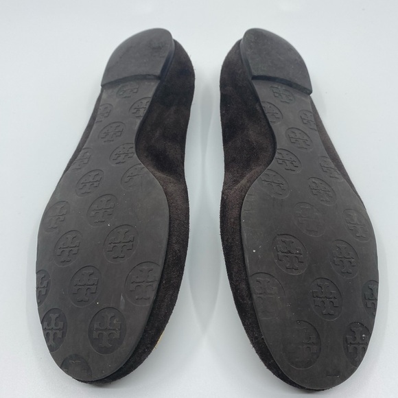 TORY Burch brown suede flats. - Picture 9 of 9